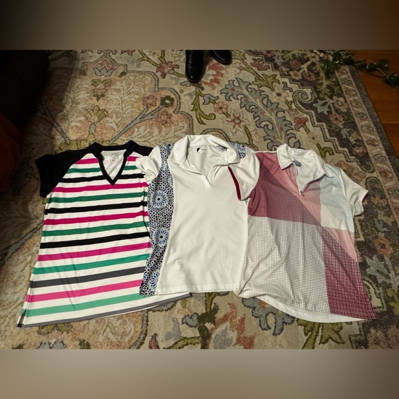 (3) medium gold shirts - Picture 1 of 10